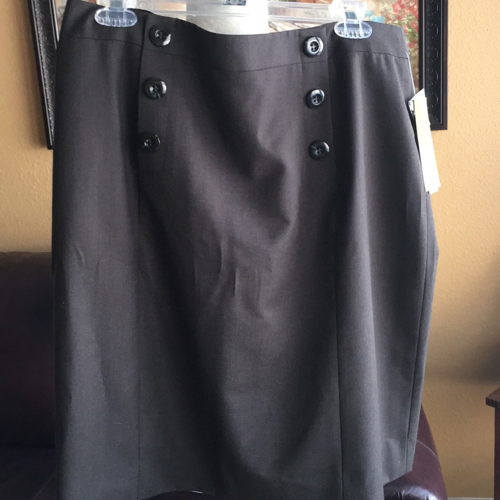 New Alex Marie midi skirt dark grey size 16
